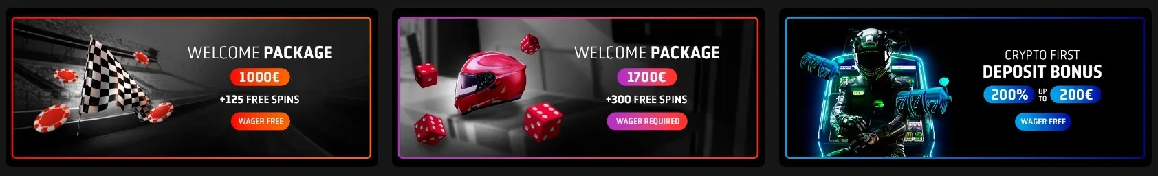 Wager Free Welcome Package